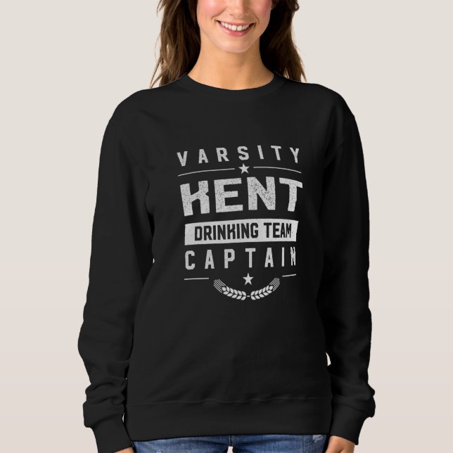 Kent Drinking Team Captain Connecticut Beer Ct Boo Sweatshirt (Front)