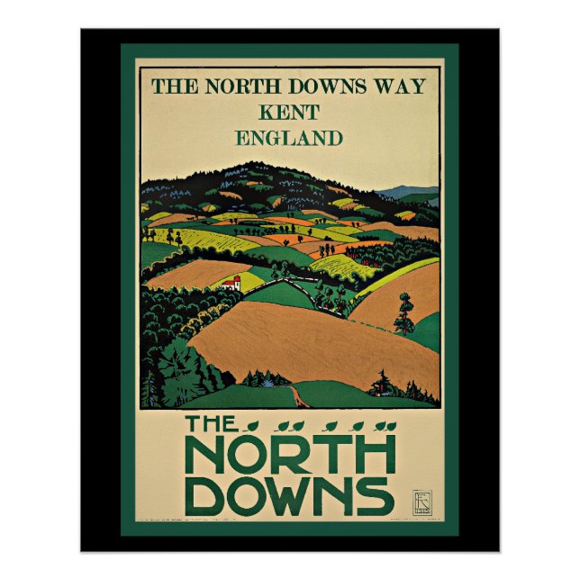 Kent, England, North Downs, Poster (Front)