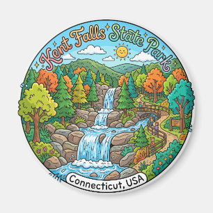 Kent Falls State Park Connecticut Magnet