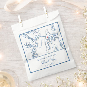 Kent Island Maryland Thank You Wedding Favour Bag