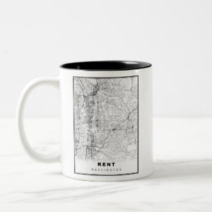 Kent Map Two-Tone Coffee Mug