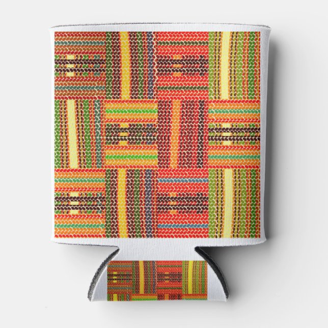kente african print can cooler (Front)