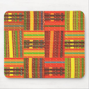 kente african print mouse pad