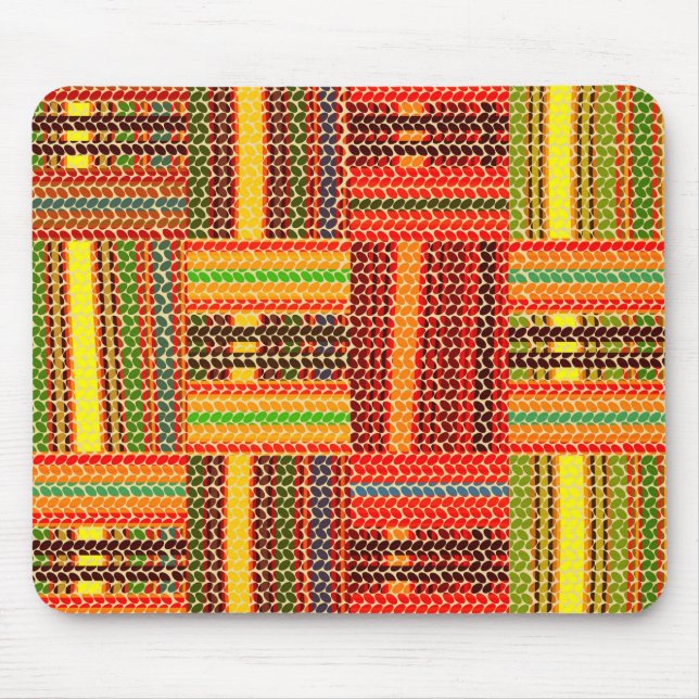 kente african print mouse pad (Front)