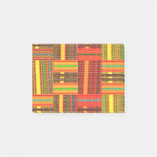 kente african print post-it notes