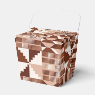 Kente Block - Clay Terracotta Favour Box