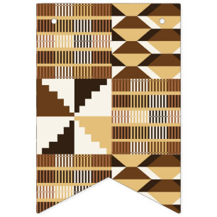 Kente Block - Muted Ochre Bunting