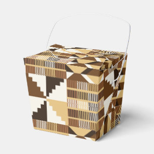 Kente Block - Muted Ochre Favour Box