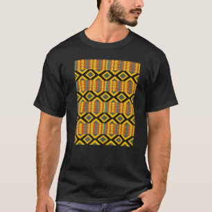 Kente Cloth Print African Tribal Ethnic Kente Artw T-Shirt