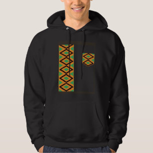 Kente Cloth Sash And Pocket Ethnic Pride Kente Afr Hoodie