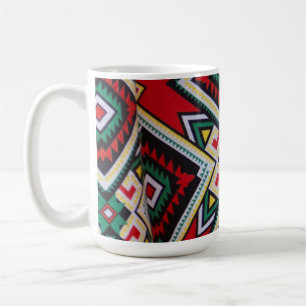 Kente Geometric Tapestry Coffee Mug