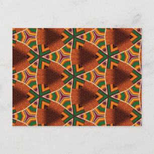 Kente Geometrics Kwanza 2023 Afrocentric  Postcard