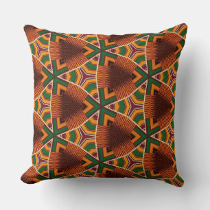 Kente Geometrics Kwanza Afrocentric Cushion