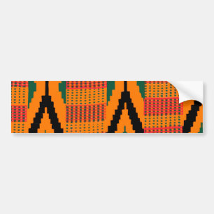 Kente Pattern Bumper Sticker