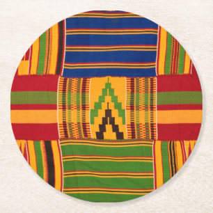 Kente Print Paper Coasters