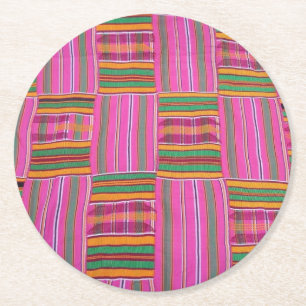Kente Print Paper Coasters