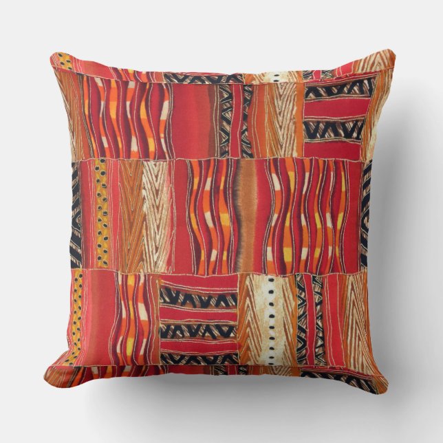 Kente Sunrise Cushion (Front)
