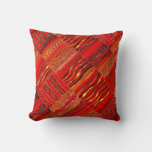 Kente True Red Cushion