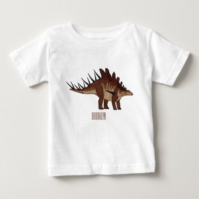 Kentrosaurus cartoon illustration  baby T-Shirt (Front)