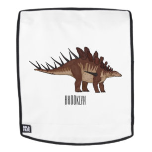 Kentrosaurus cartoon illustration backpack