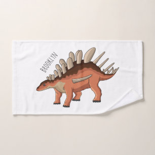 Kentrosaurus cartoon illustration bath towel set