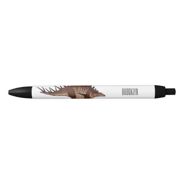 Kentrosaurus cartoon illustration  black ink pen (Front)