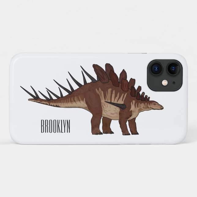 Kentrosaurus cartoon illustration  Case-Mate iPhone case (Back (Horizontal))