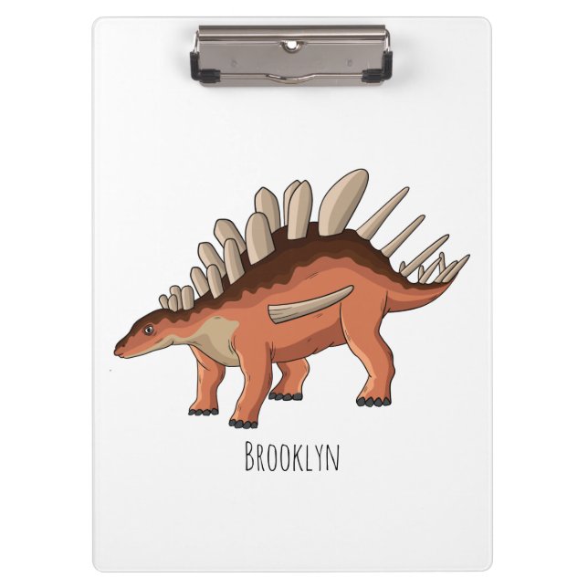 Kentrosaurus cartoon illustration  clipboard (Front)