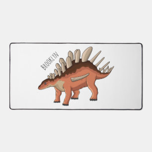 Kentrosaurus cartoon illustration desk mat