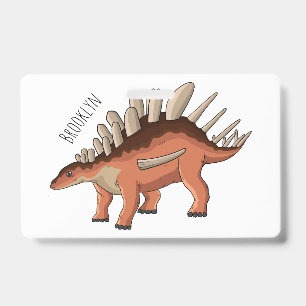 Kentrosaurus cartoon illustration ID badge