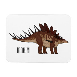 Kentrosaurus cartoon illustration magnet