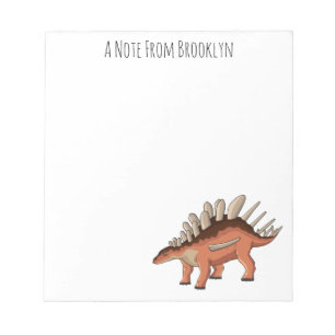Kentrosaurus cartoon illustration  notepad