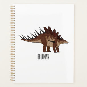 Kentrosaurus cartoon illustration  planner