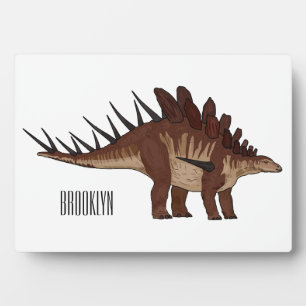 Kentrosaurus cartoon illustration  plaque
