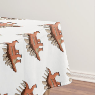 Kentrosaurus cartoon illustration tablecloth