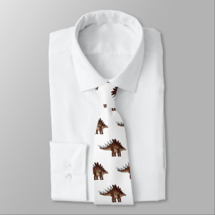 Kentrosaurus cartoon illustration  tie
