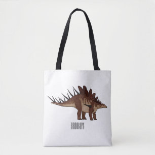 Kentrosaurus cartoon illustration  tote bag