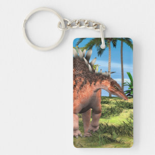 Kentrosaurus Dinosaur Jungle Prehistoric Art Key Ring