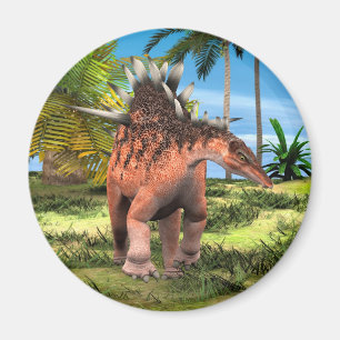 Kentrosaurus Dinosaur Jungle Prehistoric Art Magnet