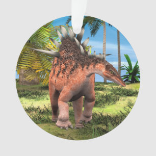 Kentrosaurus Dinosaur Jungle Prehistoric Art Ornament