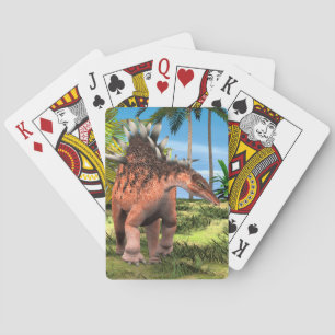 Kentrosaurus Dinosaur Jungle Prehistoric Art Playing Cards