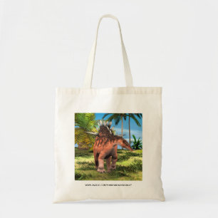 Kentrosaurus Dinosaur Jungle Prehistoric Art Tote Bag