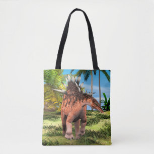 Kentrosaurus Dinosaur Jungle Prehistoric Art Tote Bag