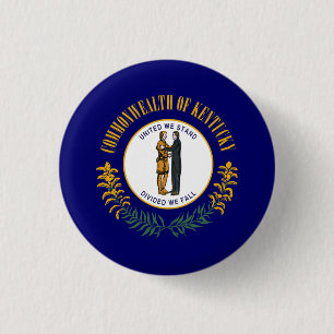 Kentuckian Flag, Flag of Kentucky 3 Cm Round Badge