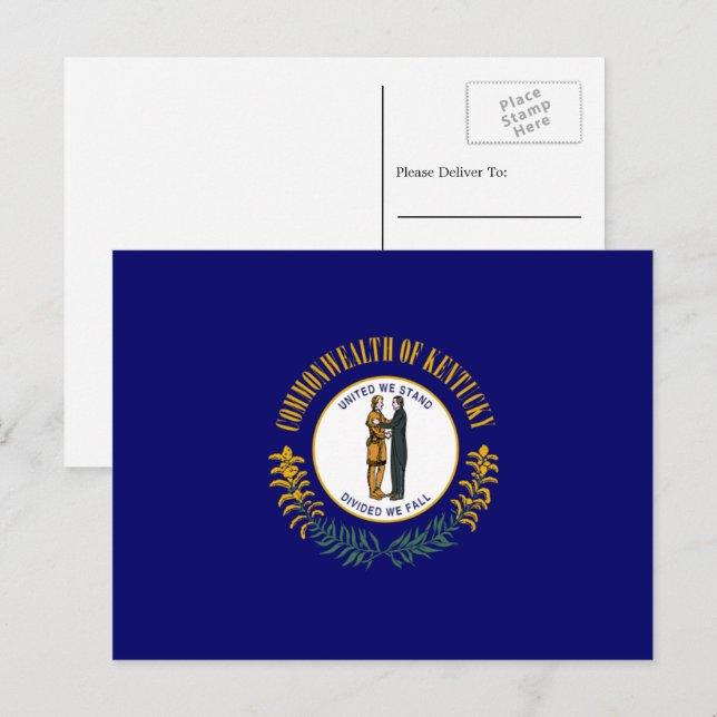 Kentuckian Flag, Flag of Kentucky Postcard (Front/Back)