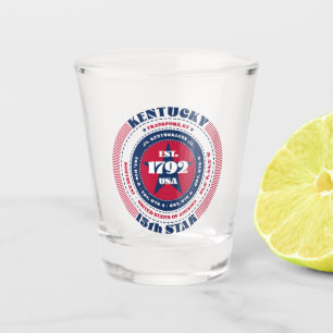 Kentucky 15th Star Patriotic Shot glass