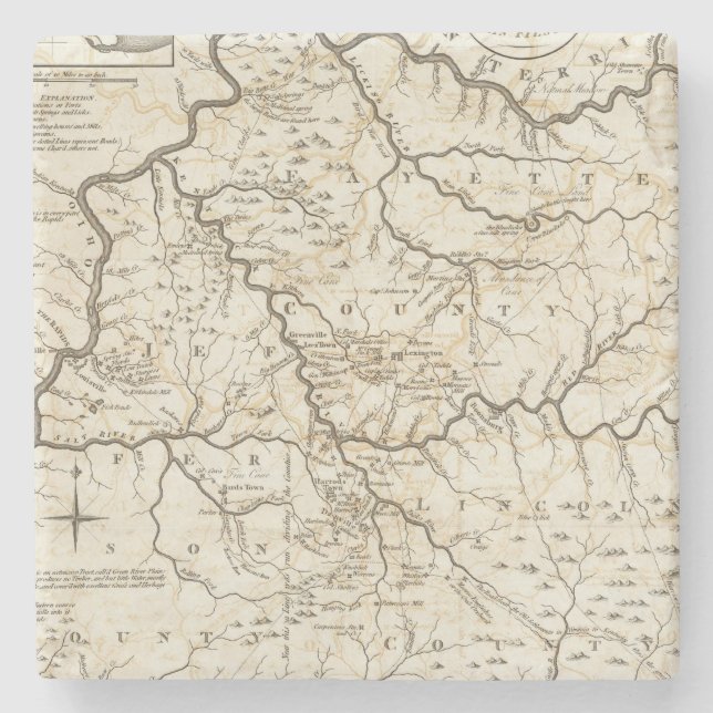 Kentucky 2 stone coaster (Front)