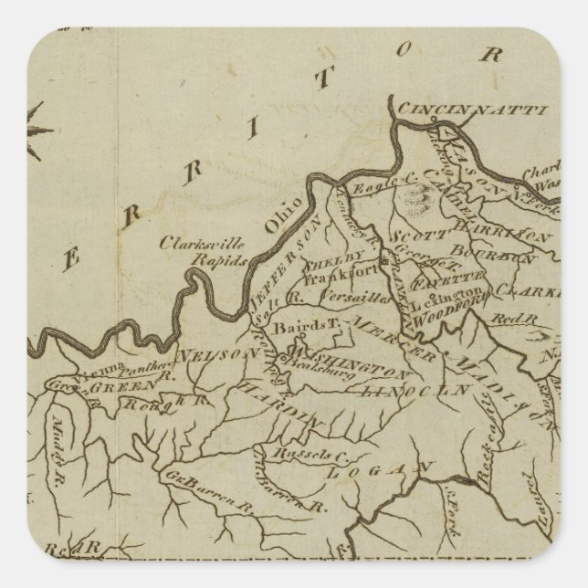 Kentucky 5 square sticker (Front)