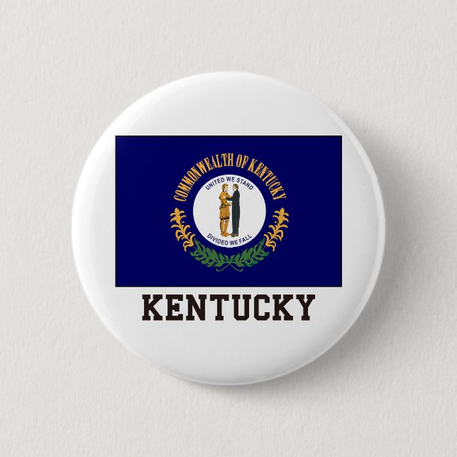 Kentucky 6 Cm Round Badge (Front)
