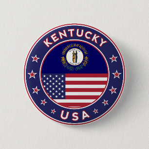 Kentucky 6 Cm Round Badge